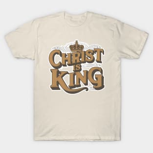 Christ is King Retro Design T-Shirt